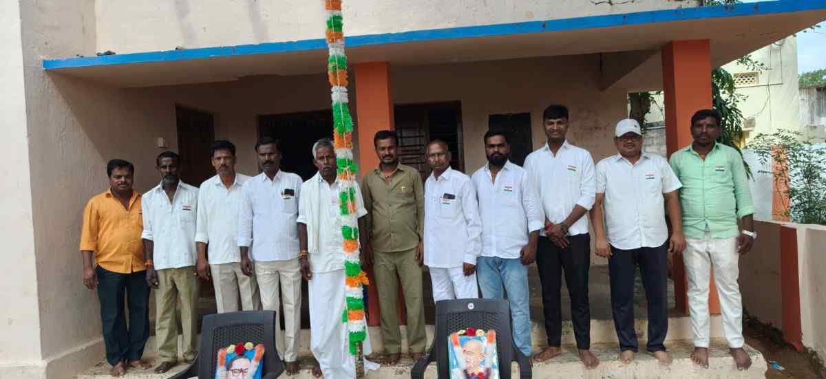 achampet-tangapur-colony-80th-independence-day-celebrations-flag-hoisting