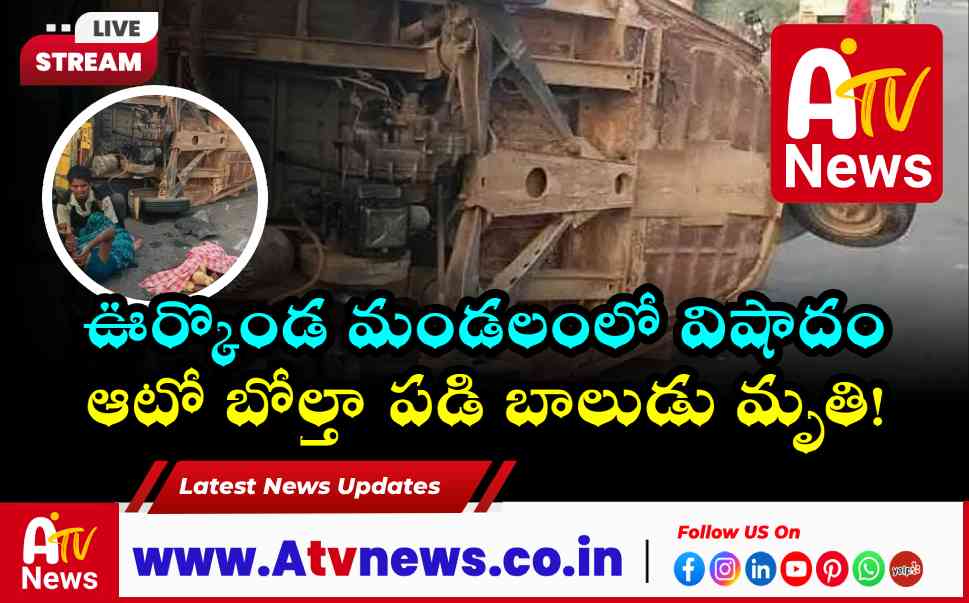నాగర్‌కర్నూలు జిల్లాలో విషాదం.. ఆటో బోల్తా పడి బాలుడు మృతి!