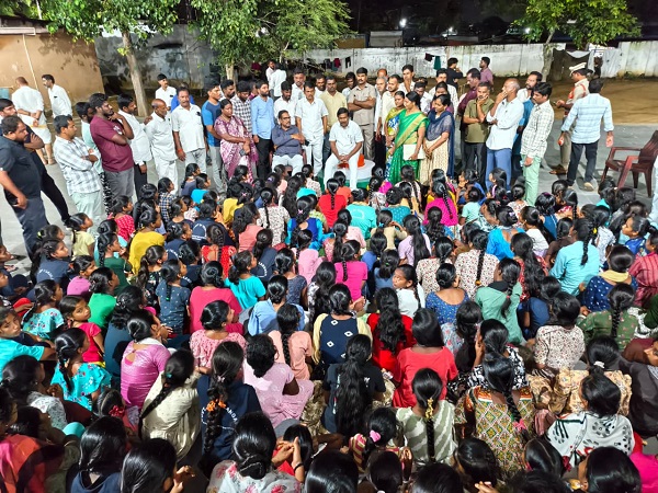 లింగాల గిరిజన బాలికల పాఠశాల ఆకస్మిక తనిఖీ: మెనూ, వసతులు పరిశీలించిన ఎమ్మెల్యే వంశీకృష్ణ