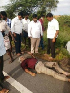 Axident on srisailam road achampet