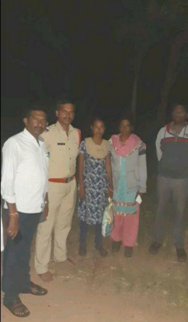Achampet police catched missing girl