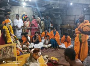 Achampet mla in umamaheswara temple
