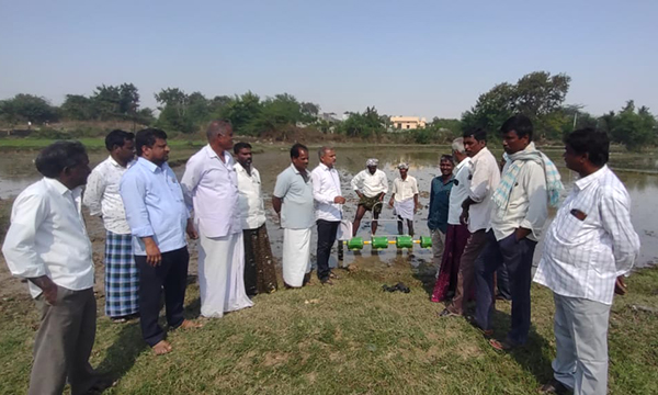 drum seeder usage in palakappaly village achampet